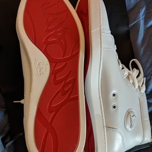 Christian louboutin all white high top